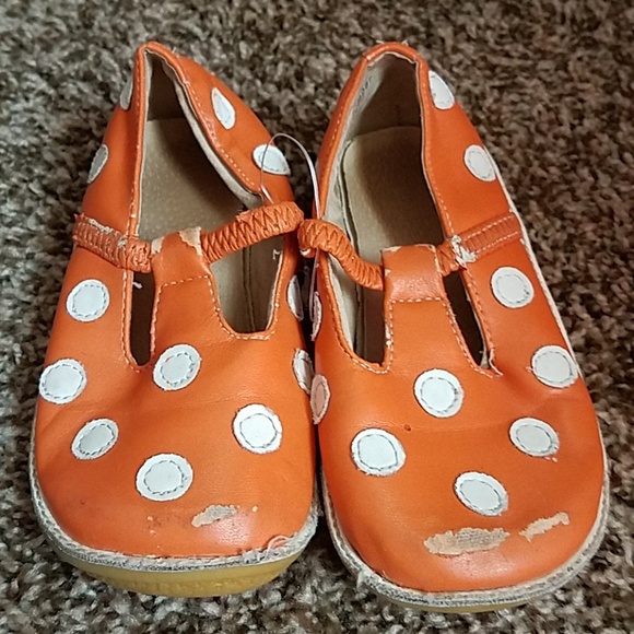 NEW NAVY W// WHITE POLKA DOTS PUDDLE JUMPERS SHOES SCHOOL UNIFORM SHOES